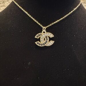 UPCYCLED CHANEL Gold and Silver Pendant Necklace